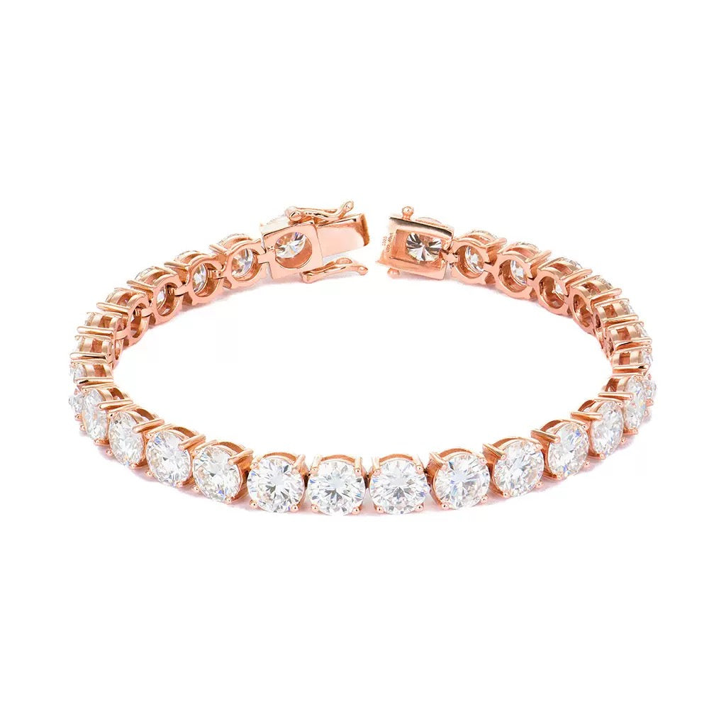 Classic Four-Prong Tennis Bracelet · Rose Gold