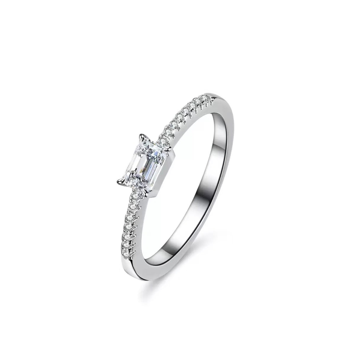 Glaçon · 0.5 ct Square-Cut Moissanite Ring