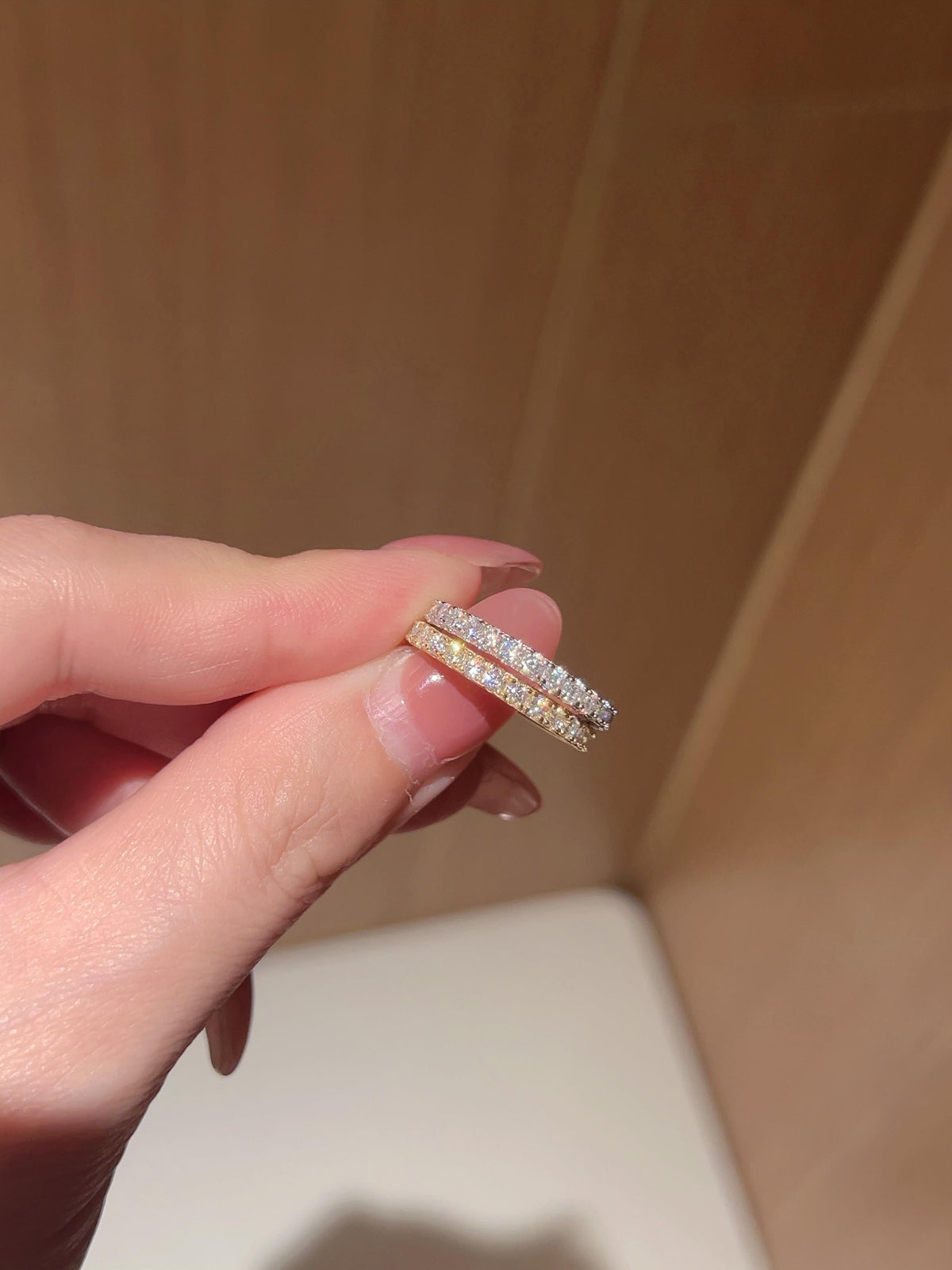 Ciel · Pavé Moissanite Eternity Band