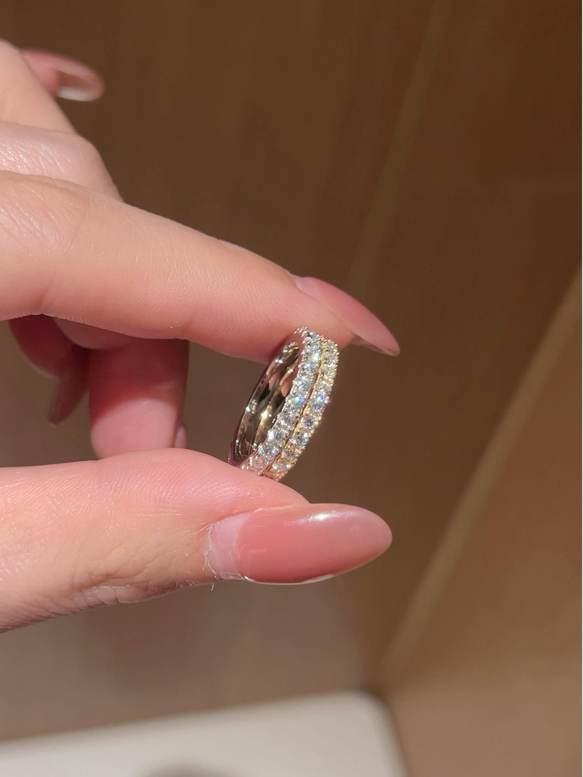 Ciel · Pavé Moissanite Eternity Band