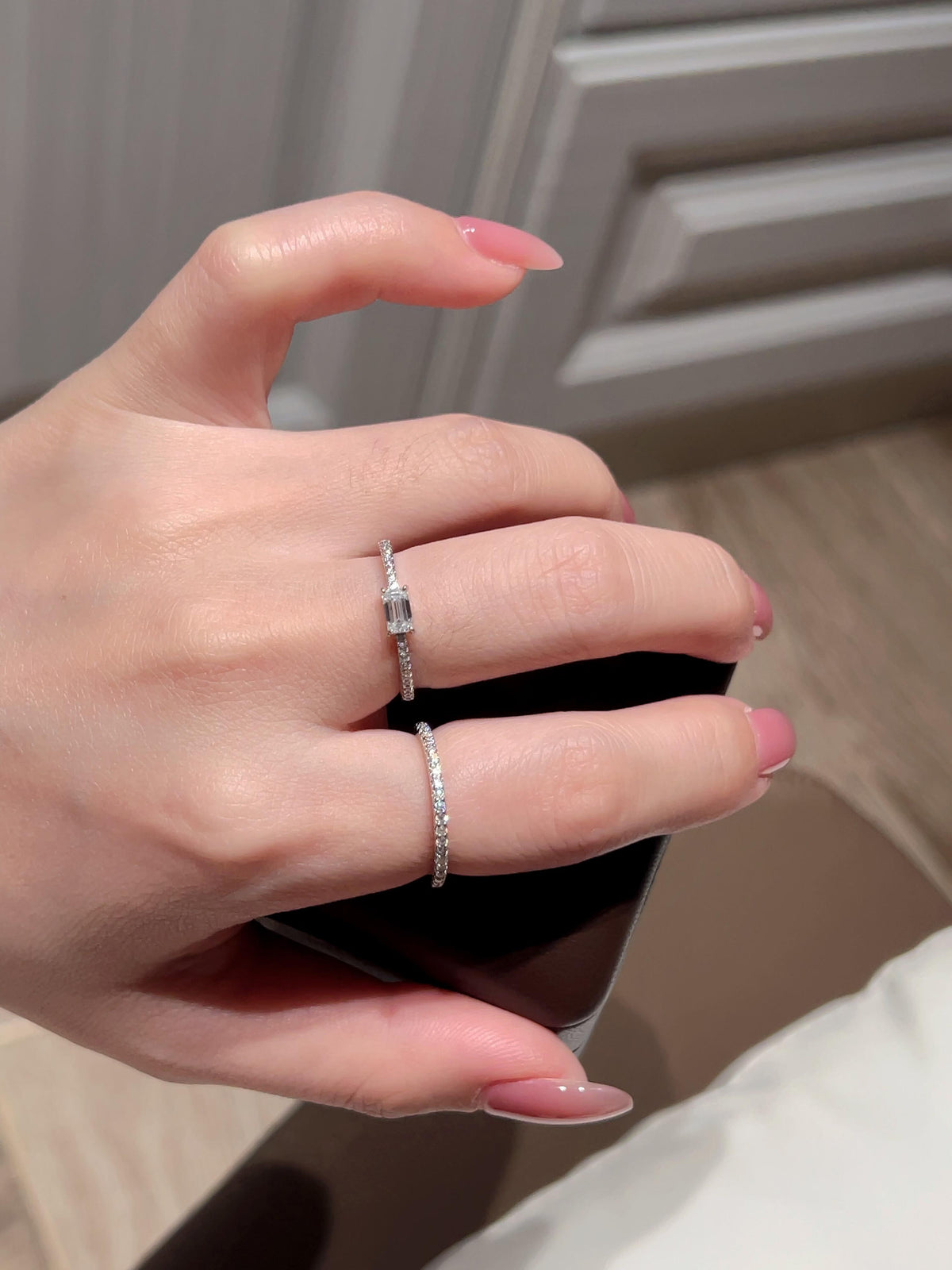 Glaçon · 0.5 ct Square-Cut Moissanite Ring