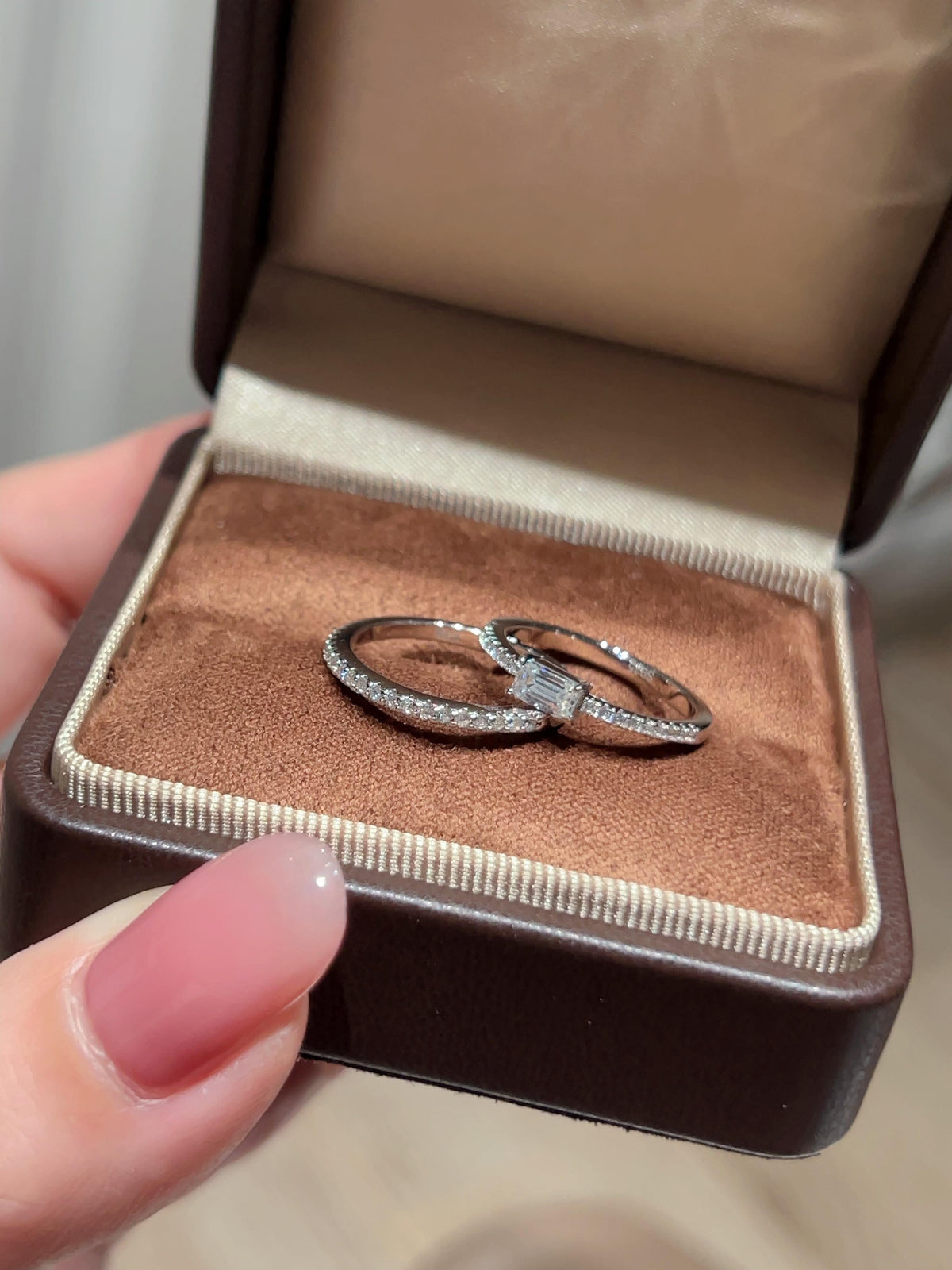 Glaçon · 0.5 ct Square-Cut Moissanite Ring
