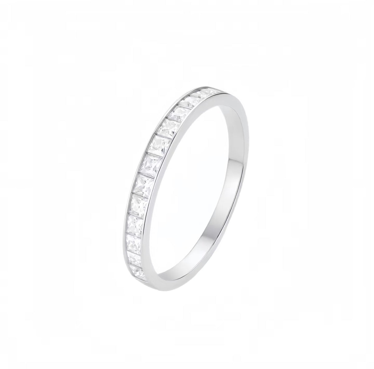 Carré · Princess-Cut Moissanite Band