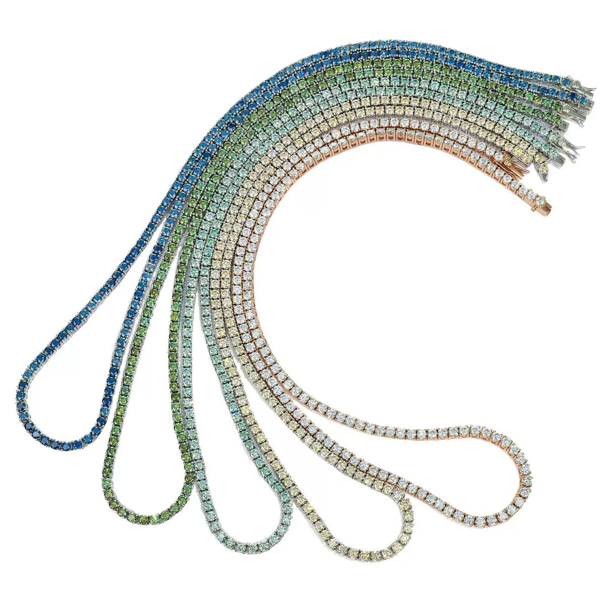 Royal Blue Moissanite Tennis Bracelet · 5mm