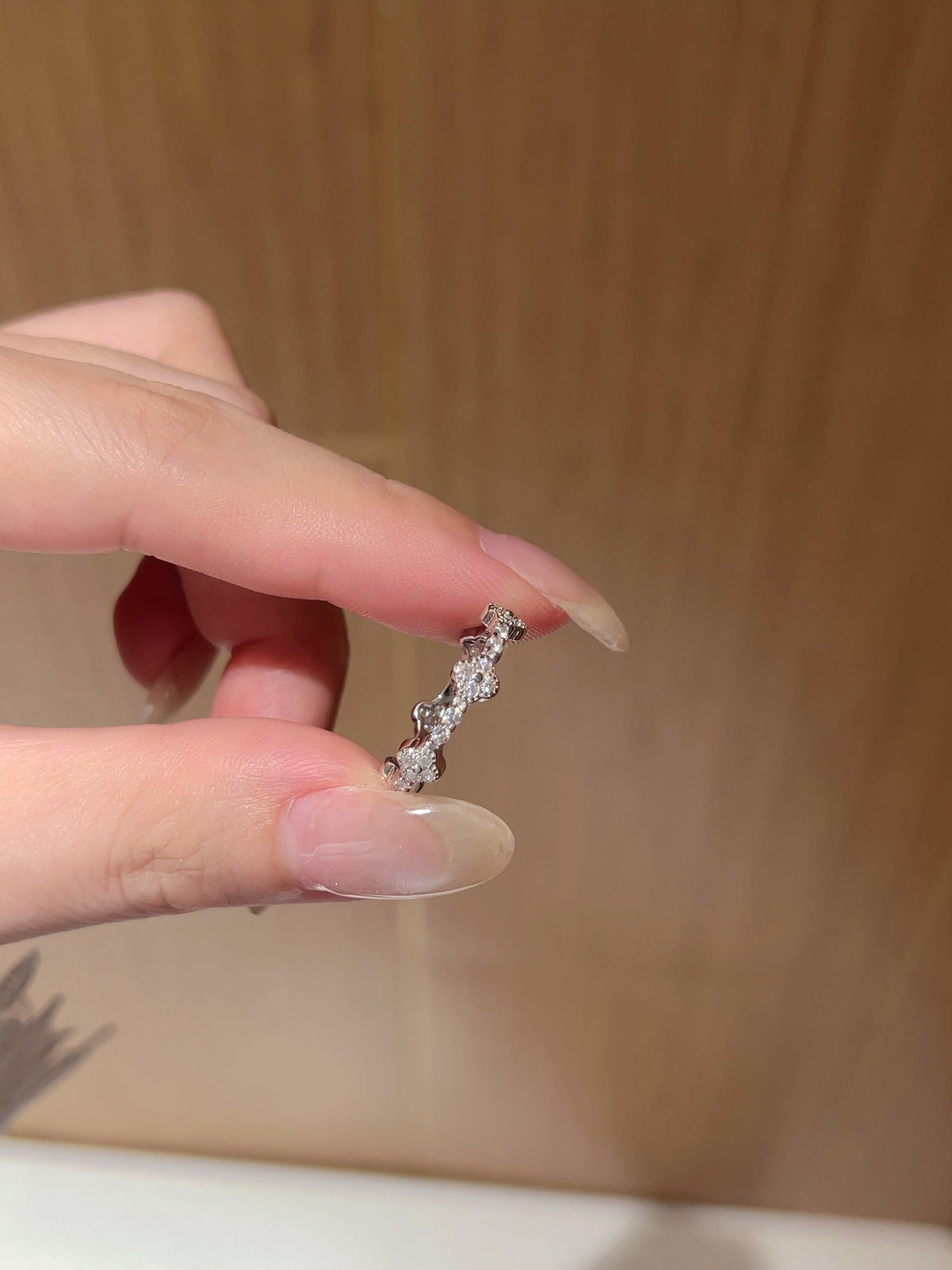 Fleurette · Petal Moissanite Eternity Band