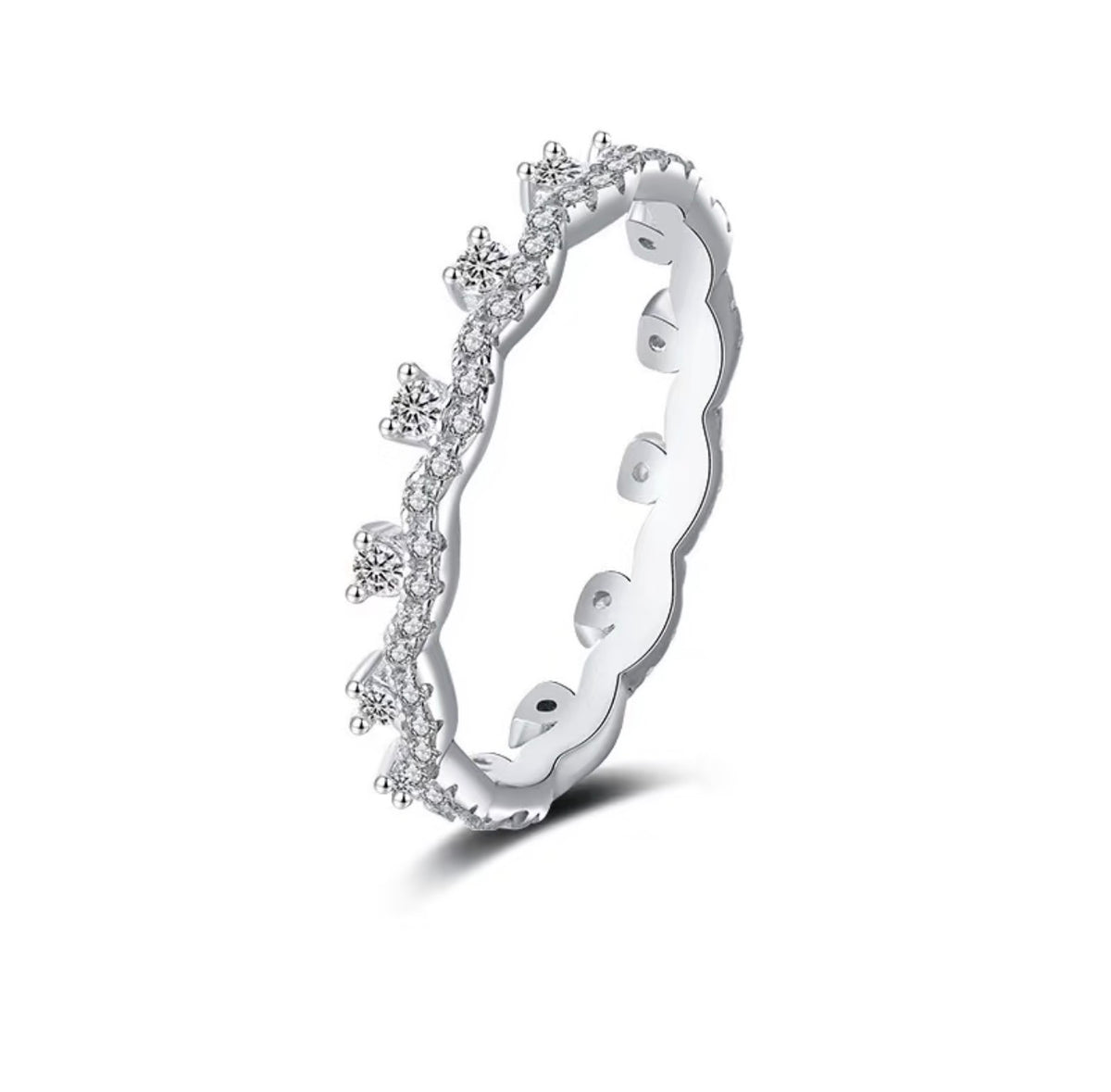 Dentelle · Lace Moissanite Eternity Band