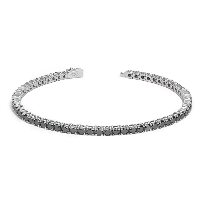 Black Moissanite Tennis Bracelet · 5mm