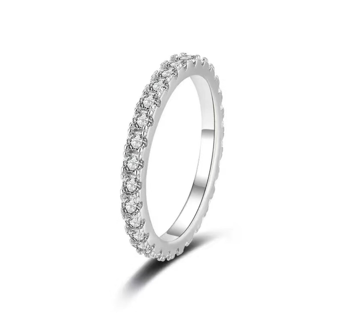 Ciel · Pavé Moissanite Eternity Band
