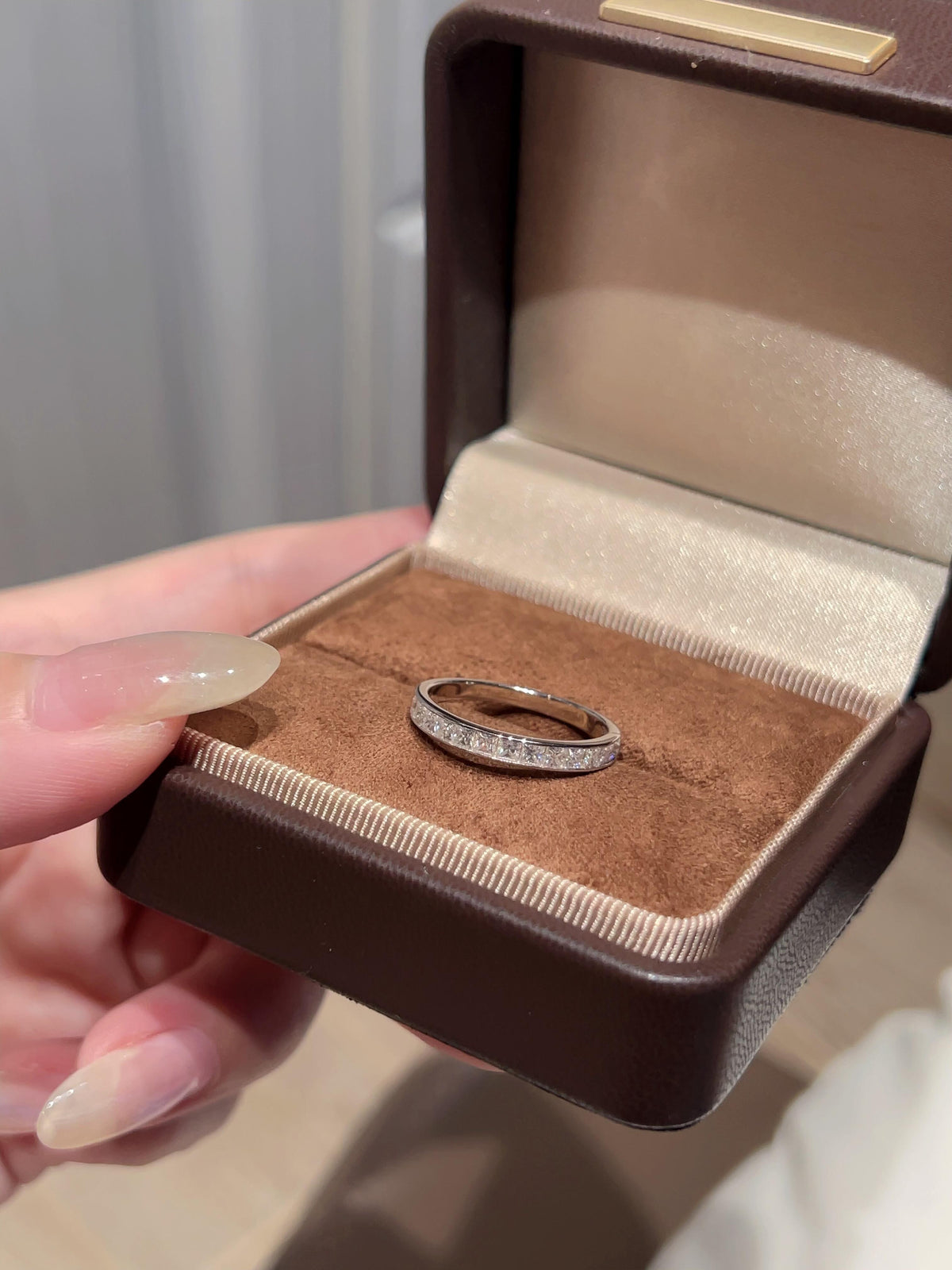 Carré · Princess-Cut Moissanite Band