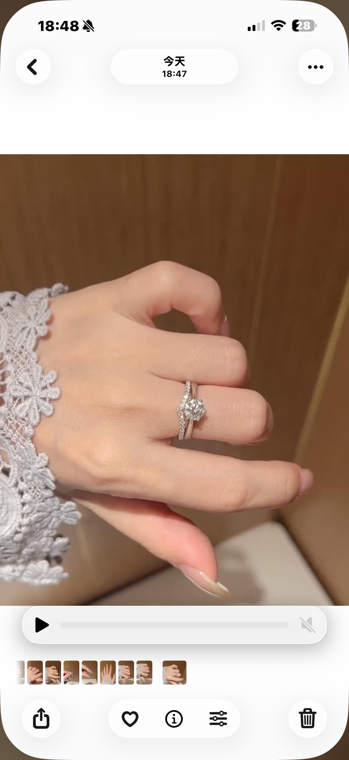 Chevron · V-Shaped Moissanite Band