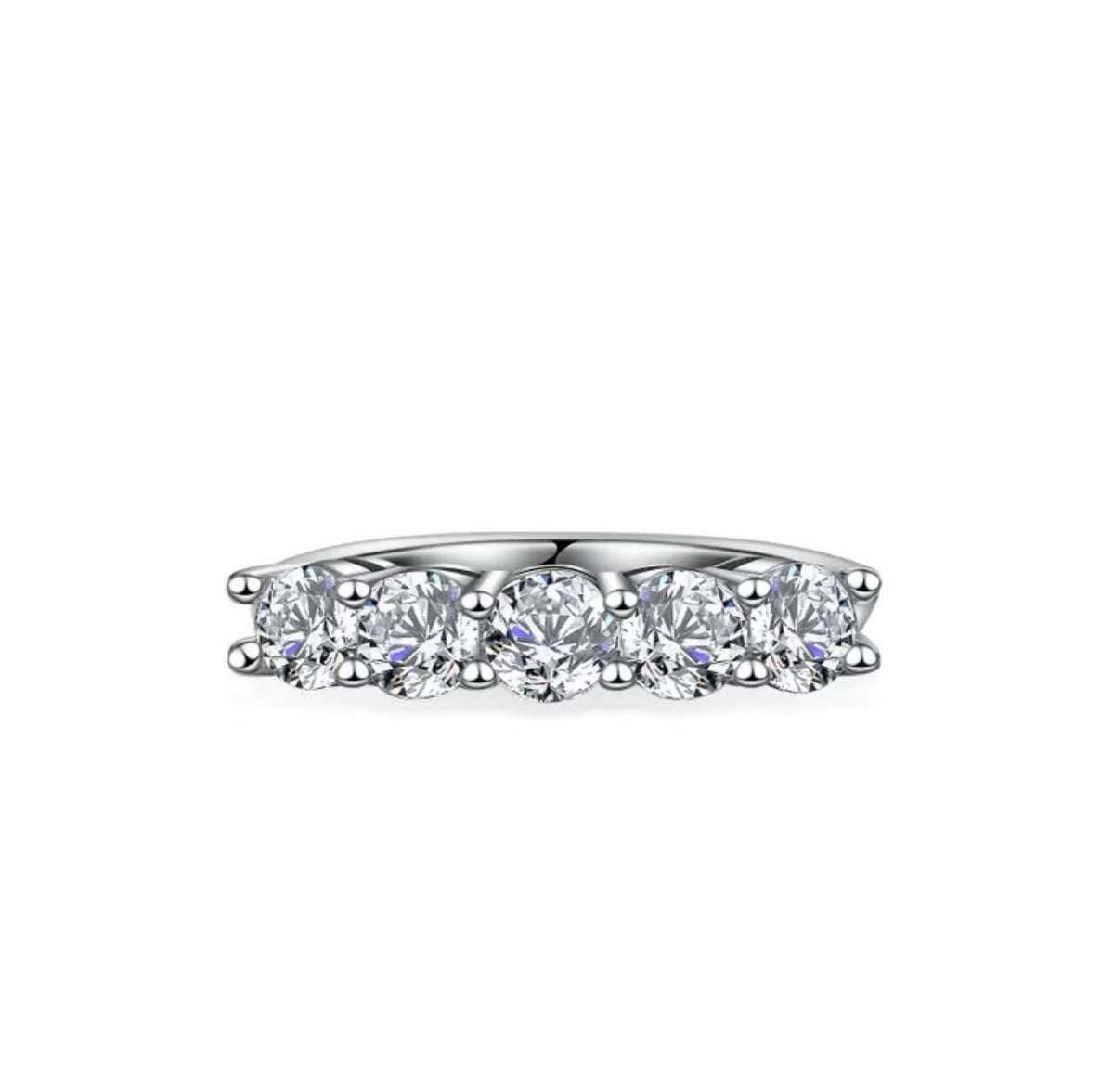 Cinq · Five-Stone Moissanite Band