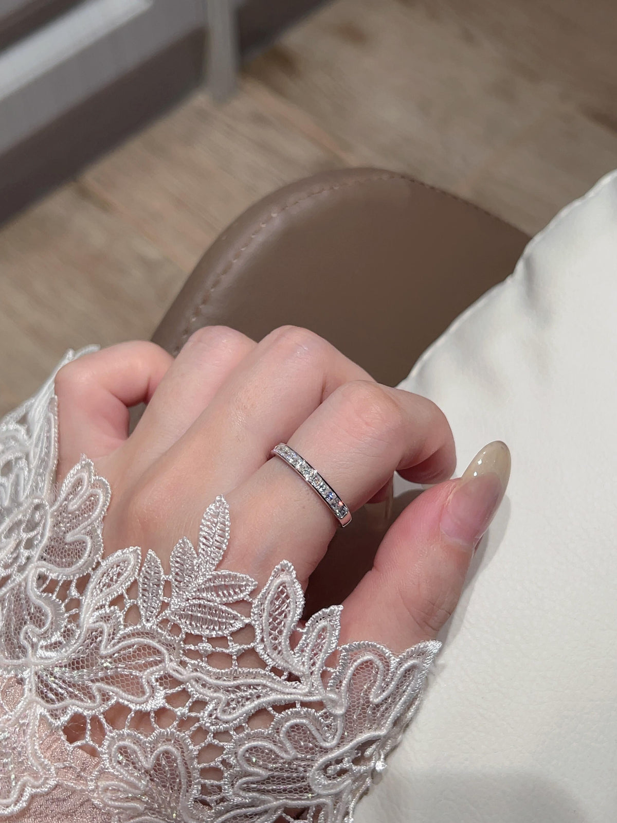 Carré · Princess-Cut Moissanite Band