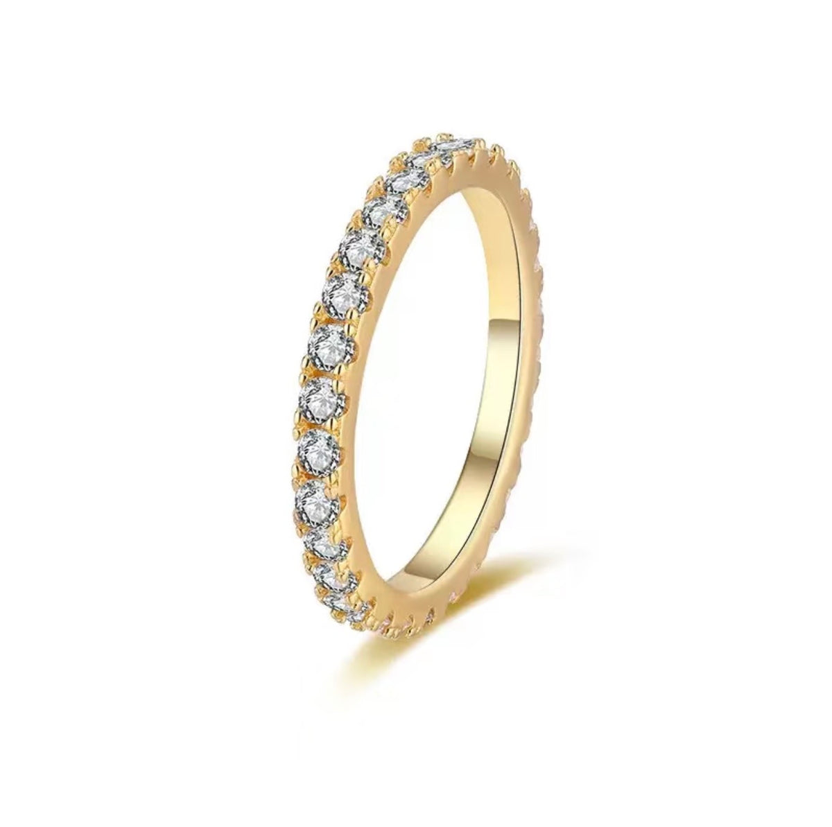 Ciel · Pavé Moissanite Eternity Band