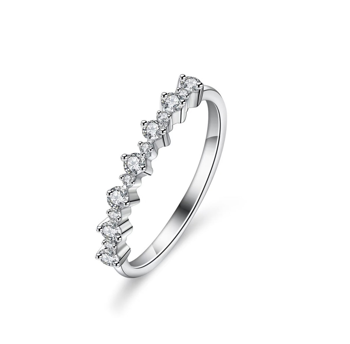 Sept · Seven-Stone Moissanite Band