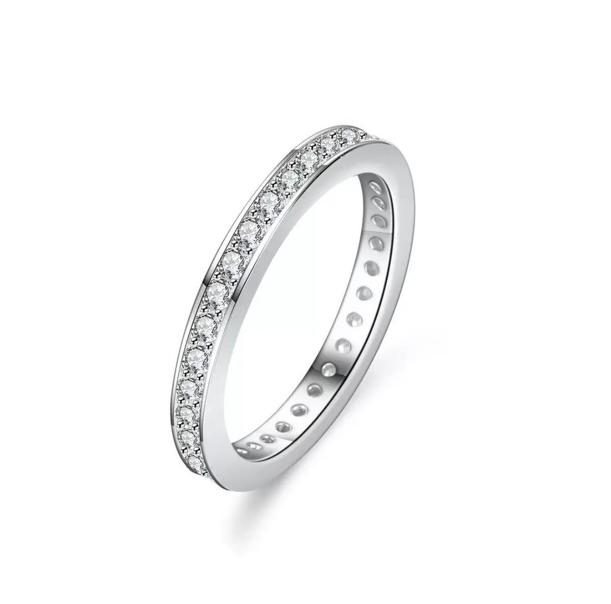 Infini · Round Moissanite Eternity Band