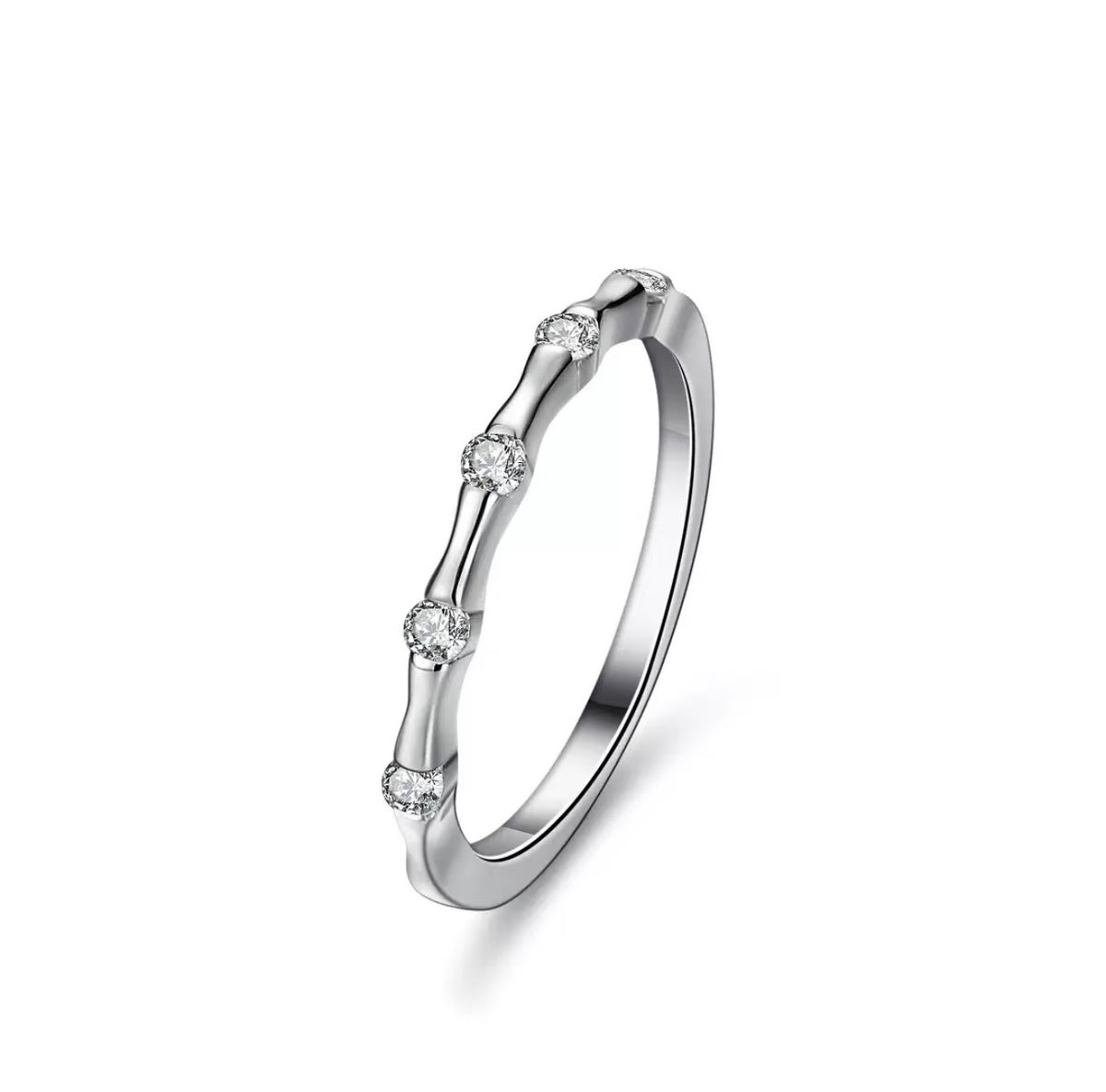Bambou · Bamboo Moissanite Band