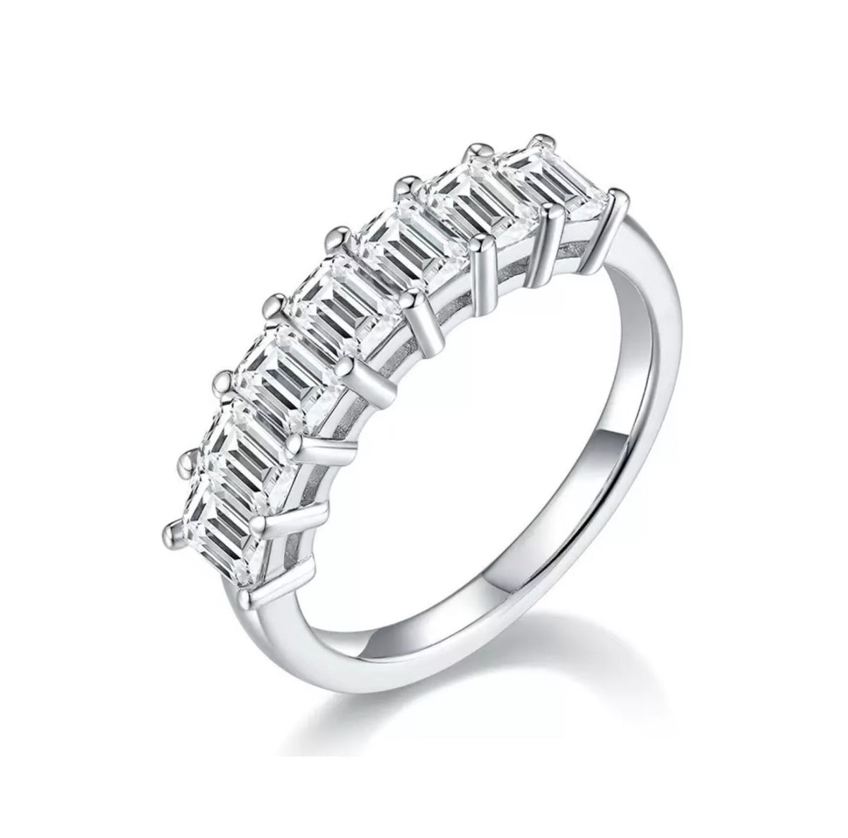 Éclat · Emerald-Cut Seven-Stone Band