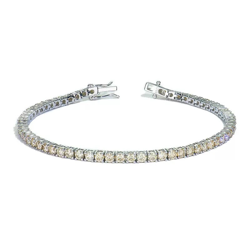 Champagne Moissanite Tennis Bracelet · 5mm