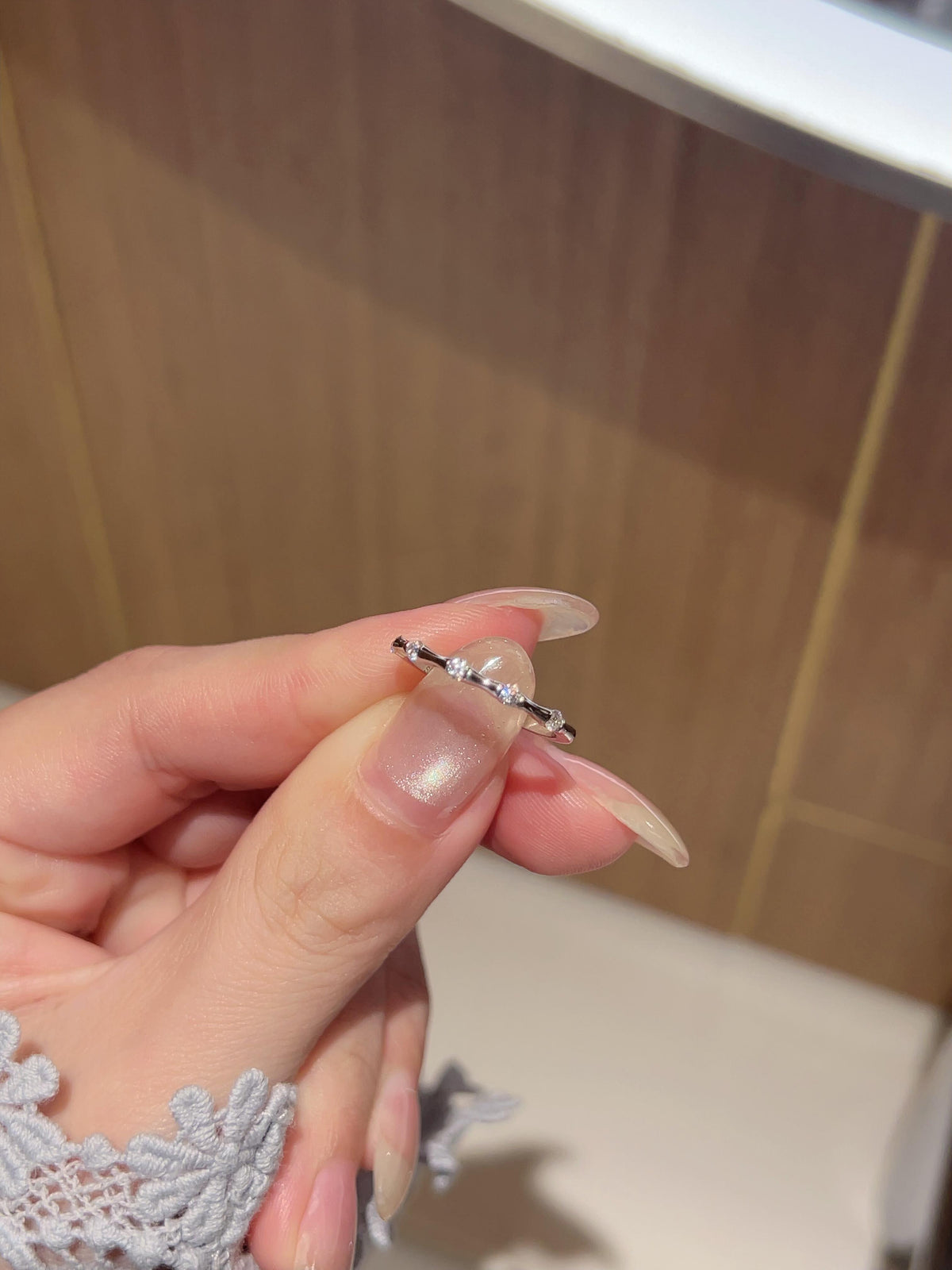 Bambou · Bamboo Moissanite Band