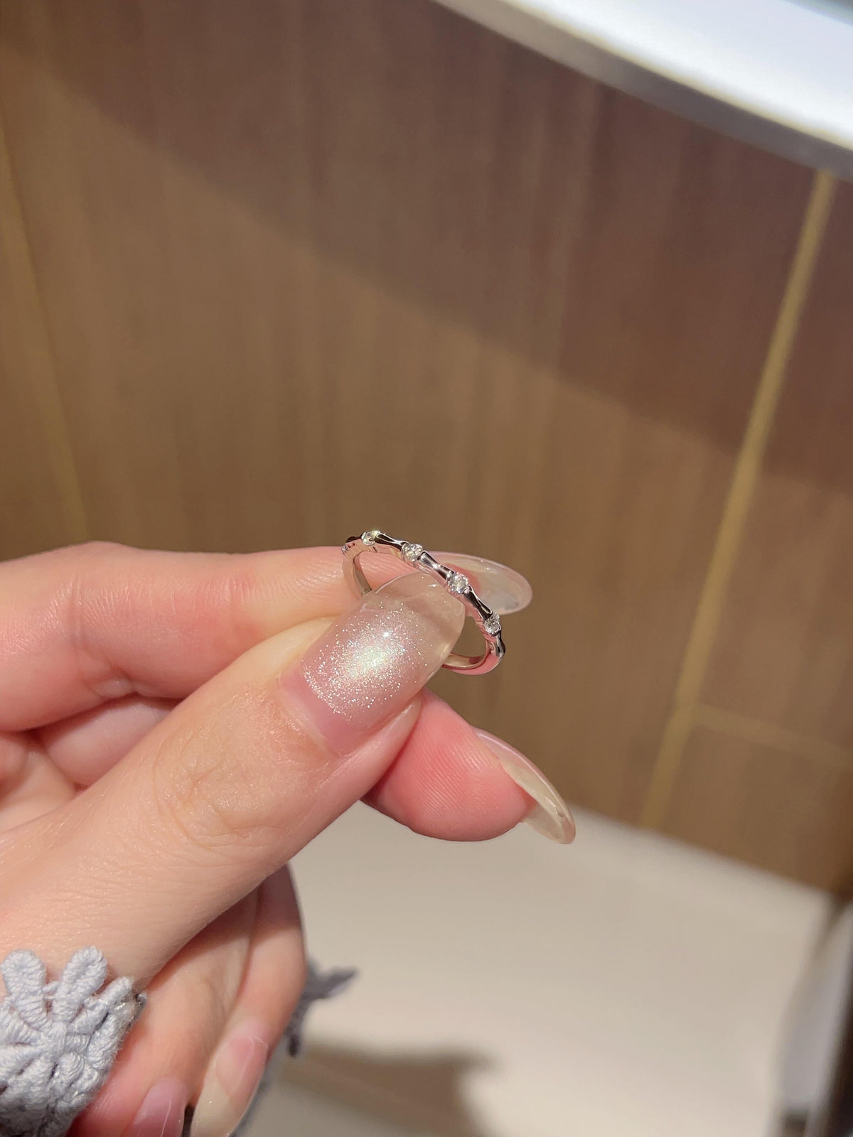 Bambou · Bamboo Moissanite Band